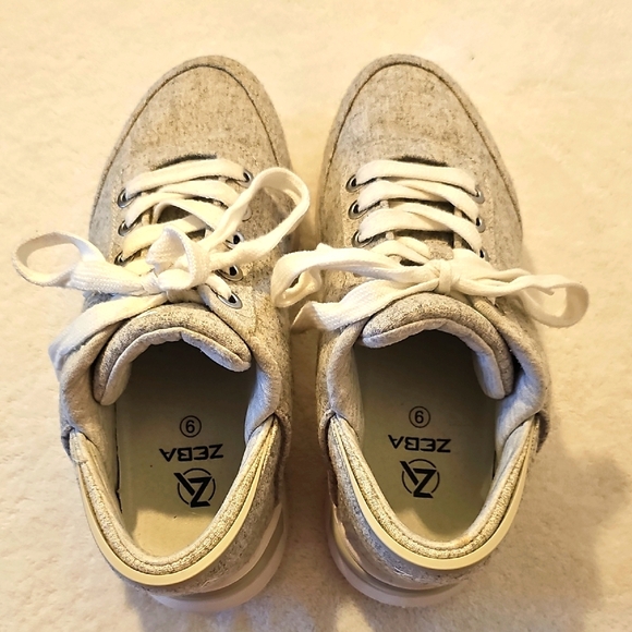 ZEBA Women'a Size 9 Hands Free Slip On Comfort Sneakers Gray - Picture 5 of 14